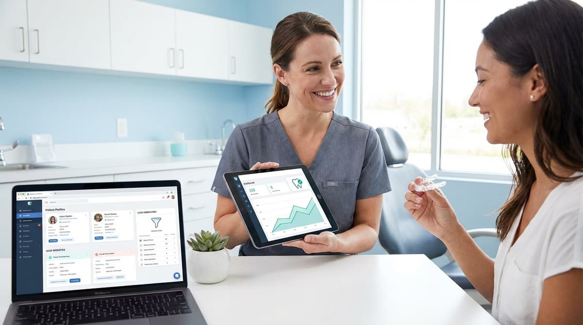 Best CRM-integrated lead gen for Invisalign dentists.