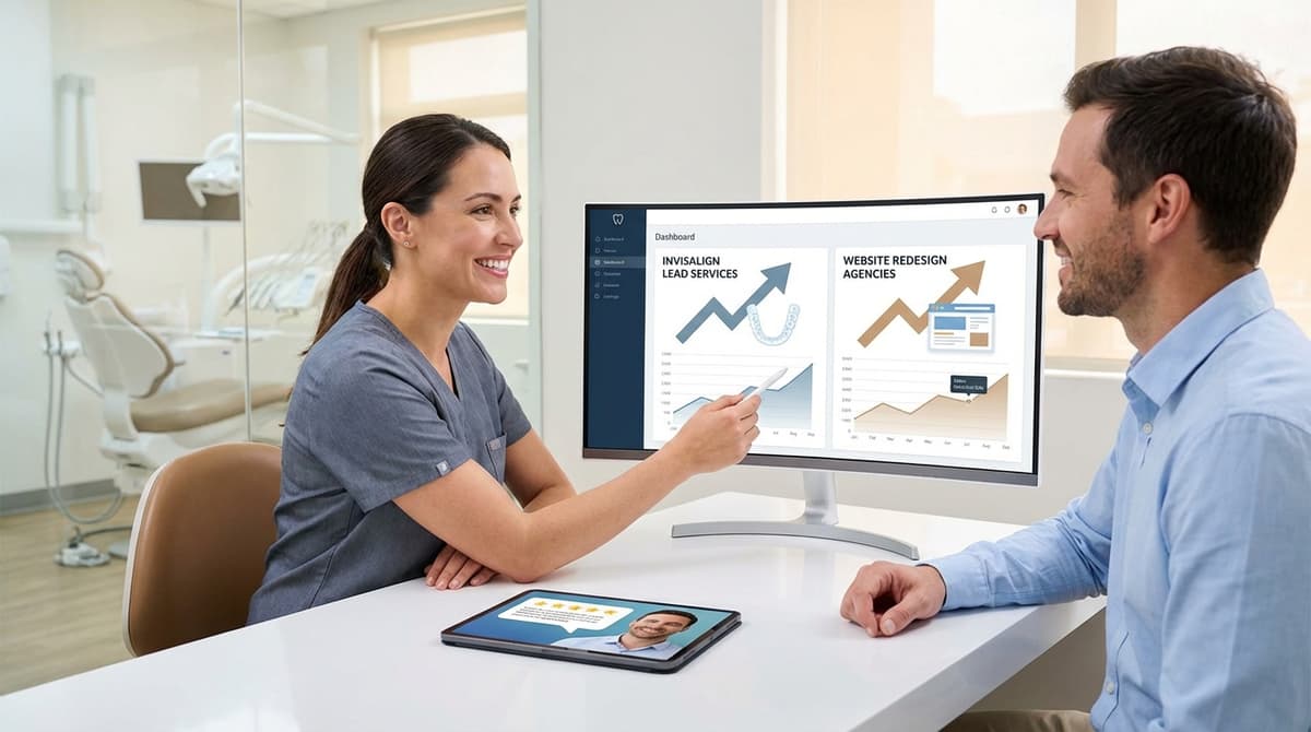 Invisalign lead services vs website redesign agencies.