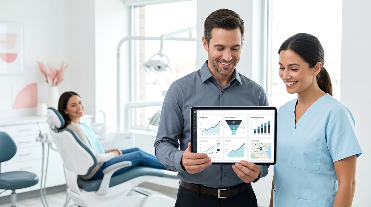 How much for webmaster services in dental implant marketing?