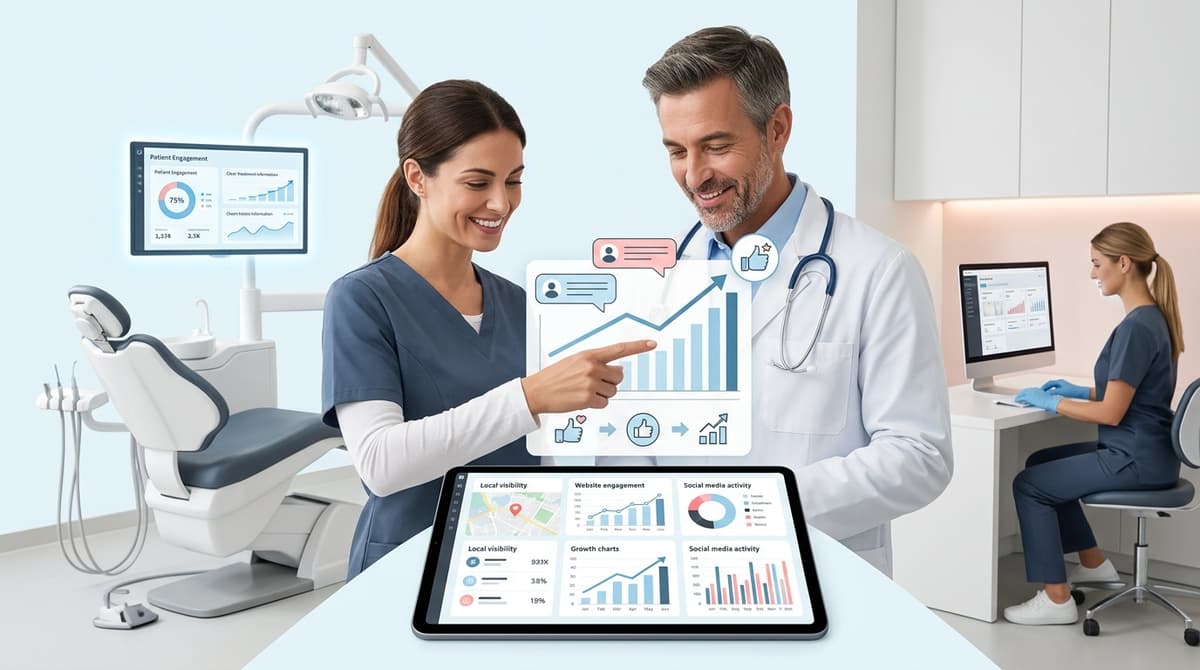 Dental website traffic and enquiry reporting