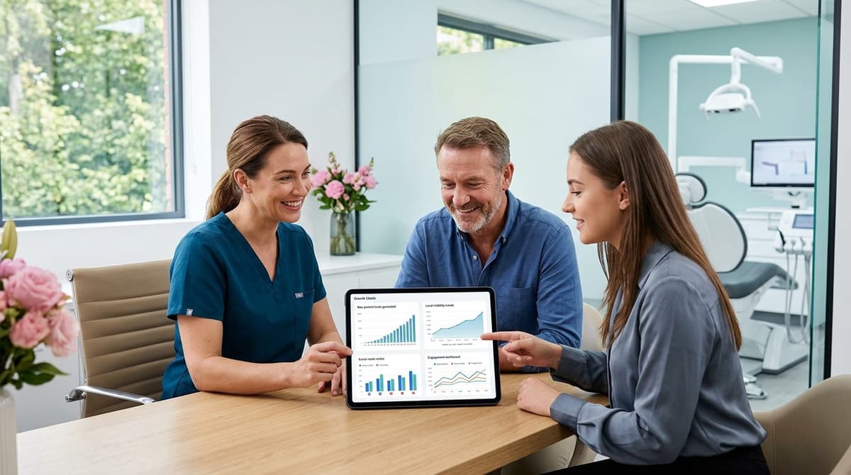Dental practice social media engagement report