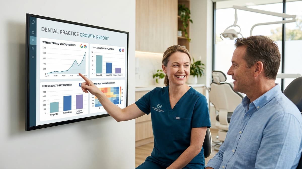 Social media report for a UK dental practice
