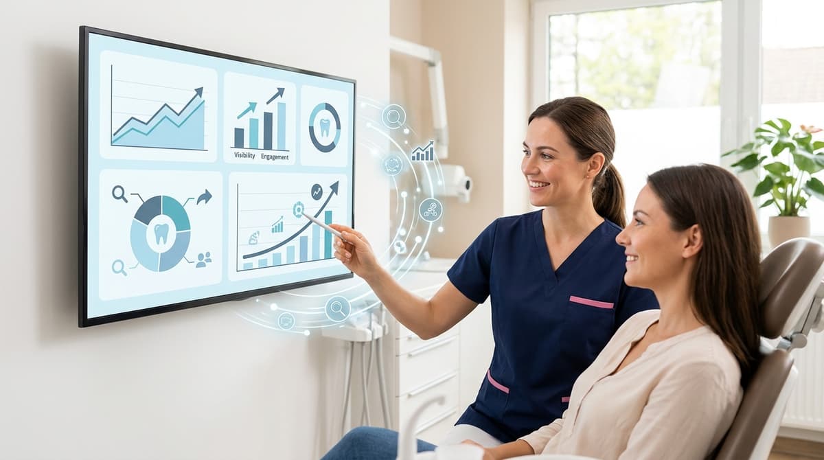 What are the benefits of SEO and social reports for dental practices?