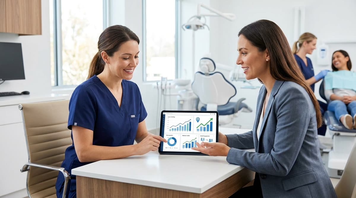 Dental marketing report connecting activity to enquiries