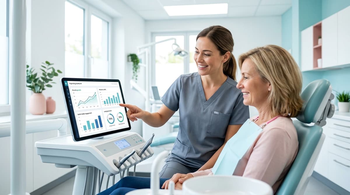 Google Business Profile reporting for a dental practice