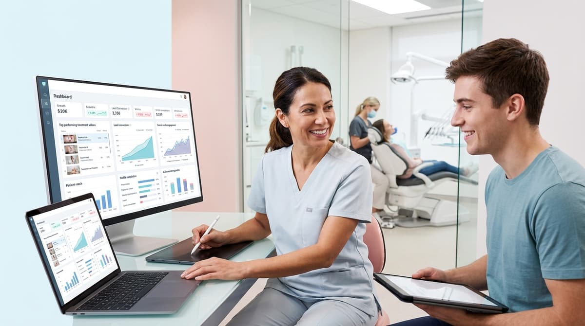What can a free social report reveal about a dental practice?