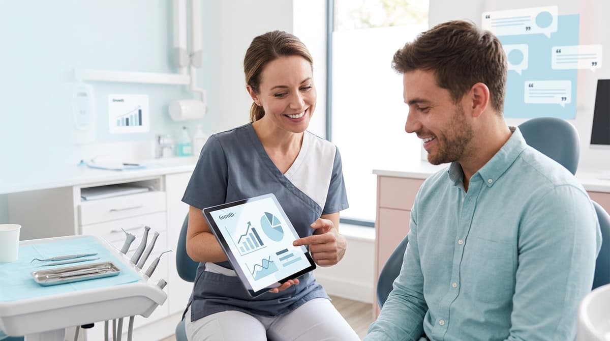 Dental practice social media follower and engagement trends