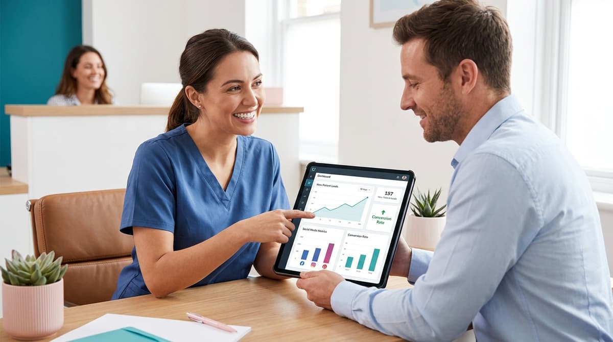 Dental social media profile review and performance analysis