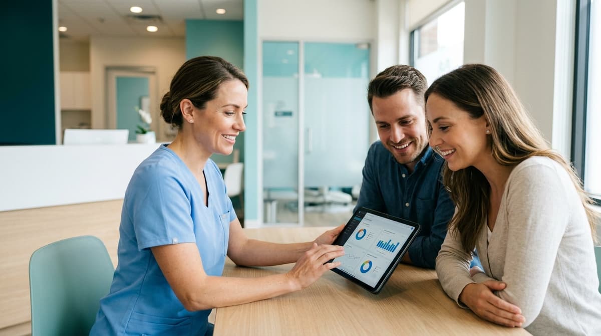 Dental clinic social media insights example