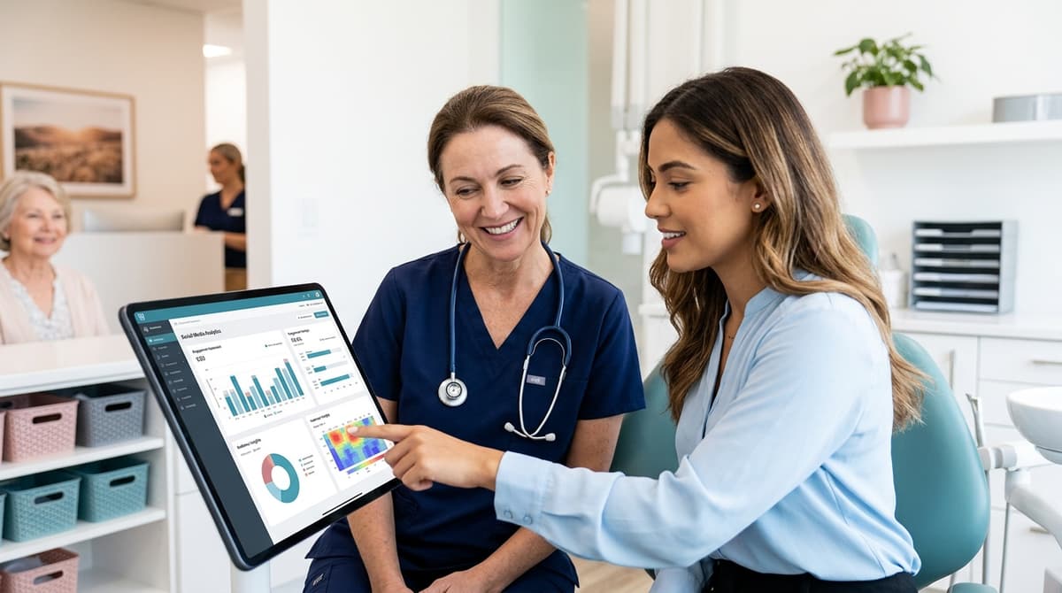 What can a social media analysis reveal for a dental clinic?