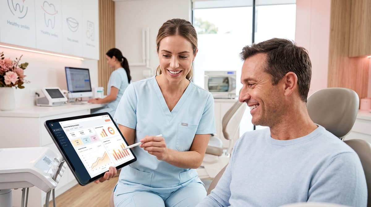 What can a social media analysis reveal for a dental clinic?