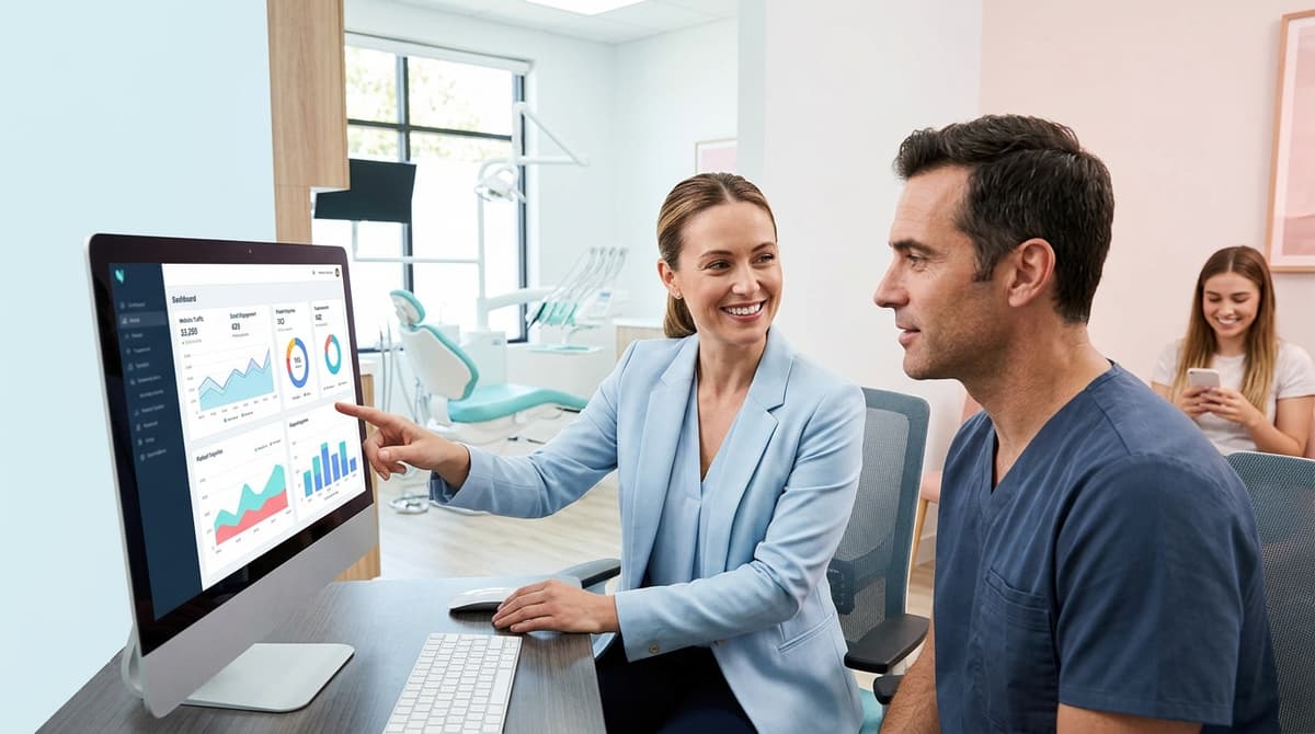 What can a social media analysis reveal for a dental clinic?