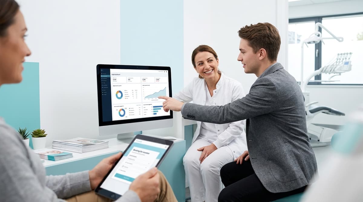 Dental clinic social media audit example