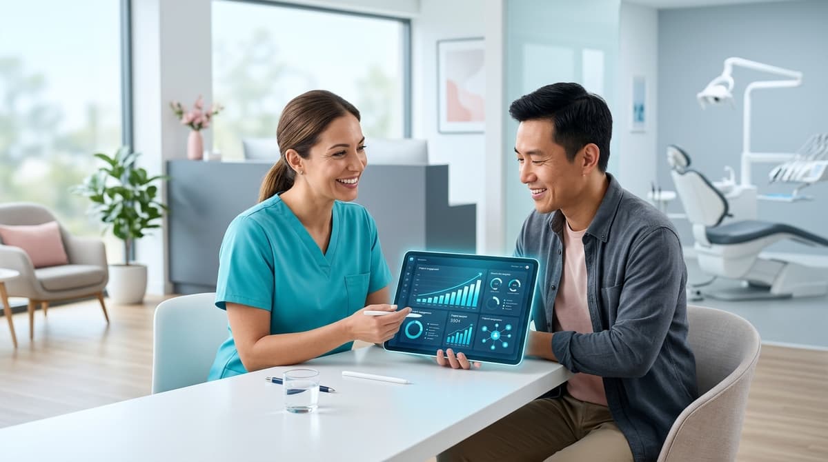 Dental clinic social media performance review example