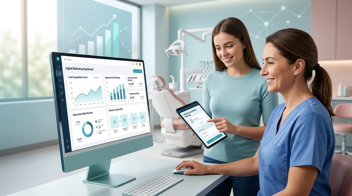 Dental marketing audit measuring website, local search and consultation enquiries