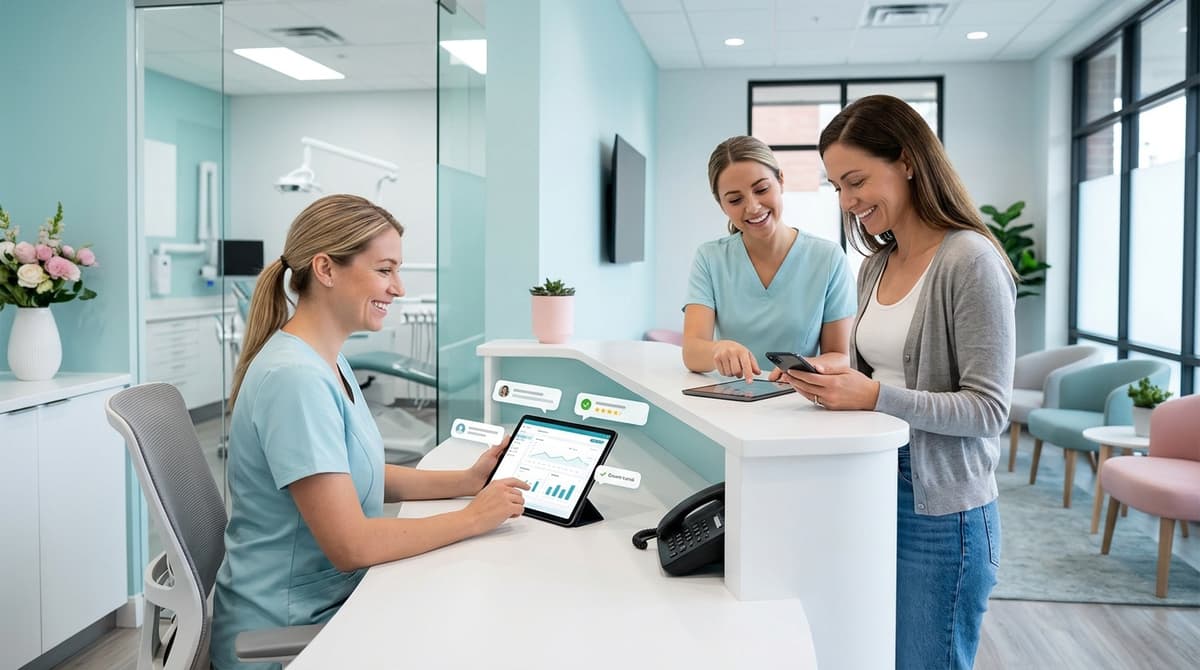 What are the benefits of automated review management for emergency dentistry?