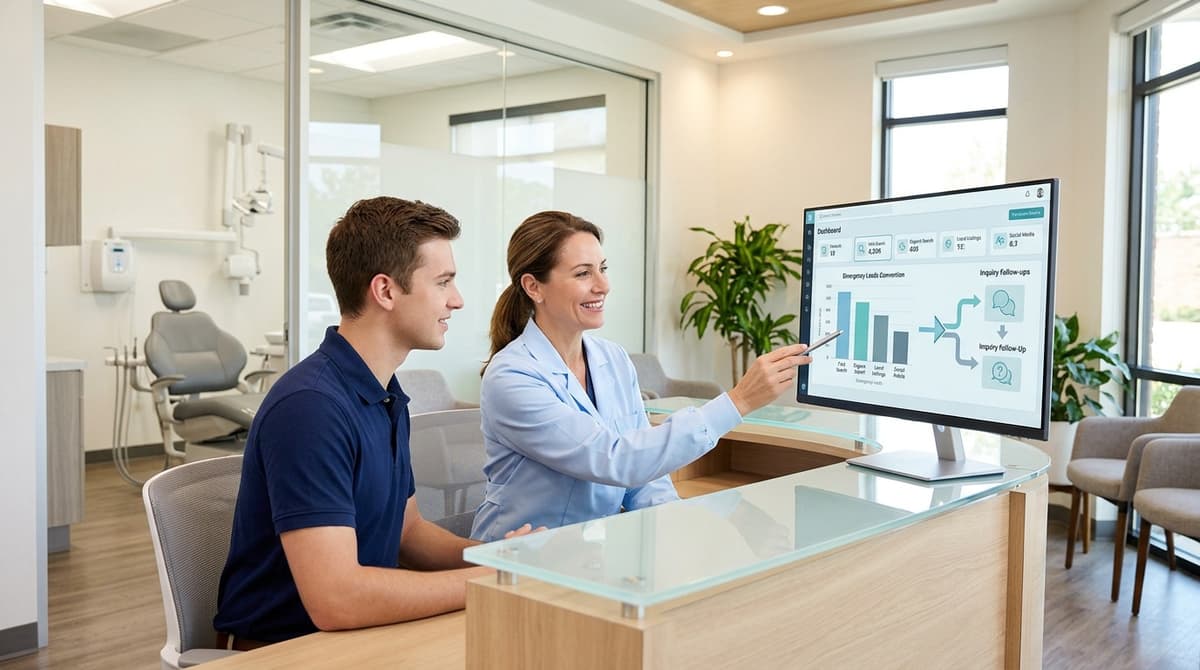What can an emergency dental marketing report show?