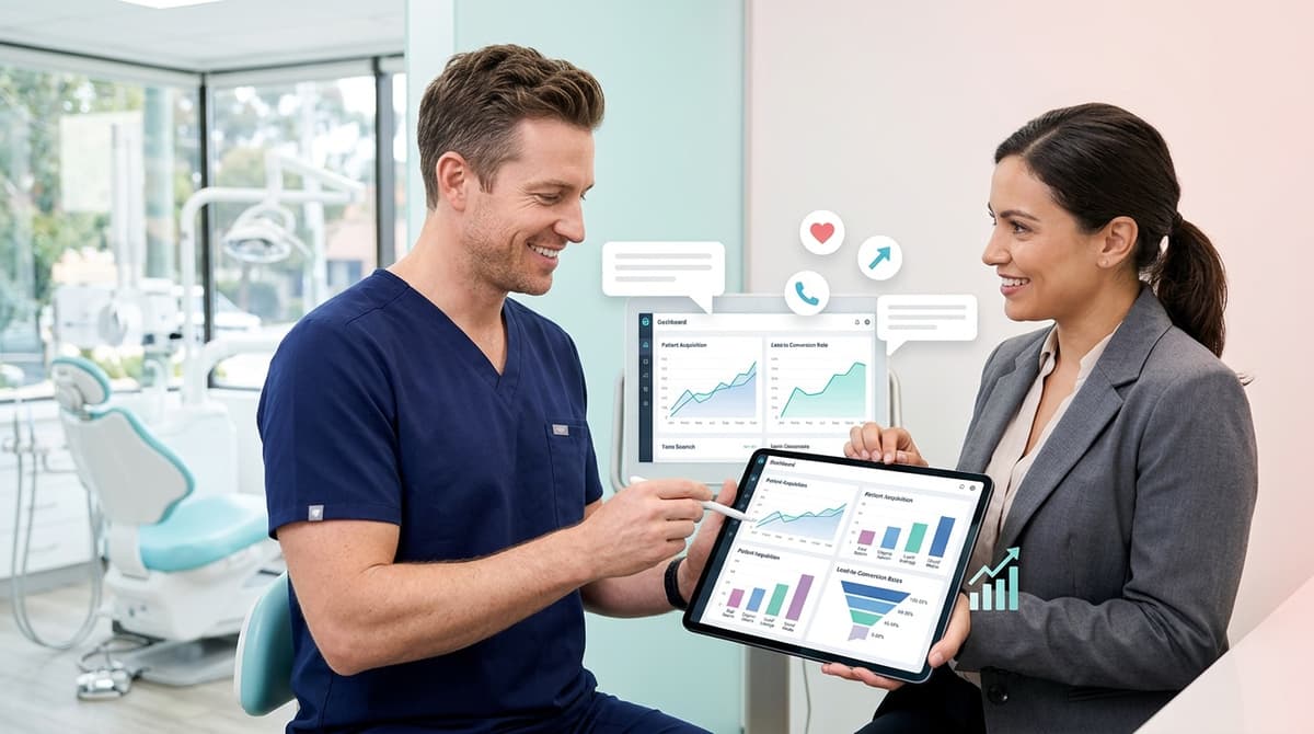 What can an emergency dental marketing report show?