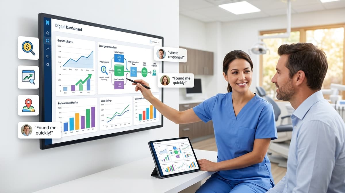 What can an emergency dental marketing report show?