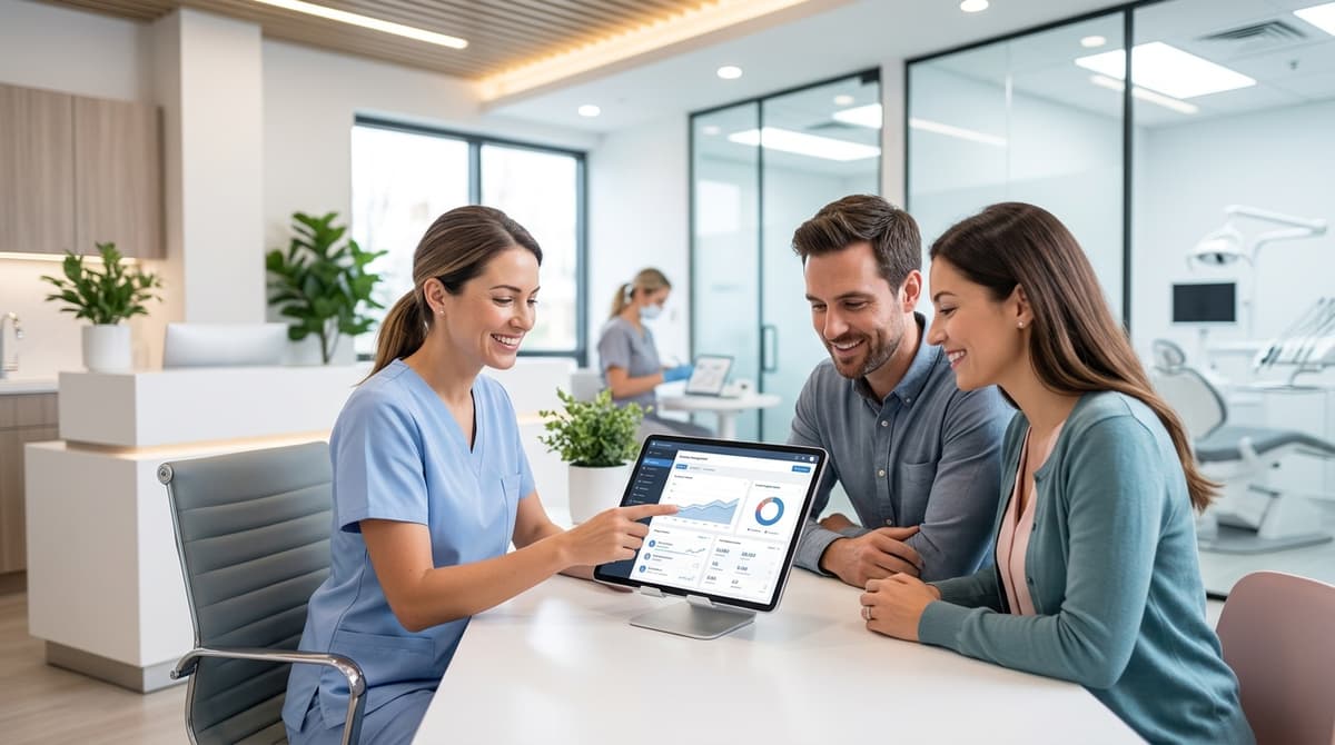 Dental practice social media audit showing profile and content review