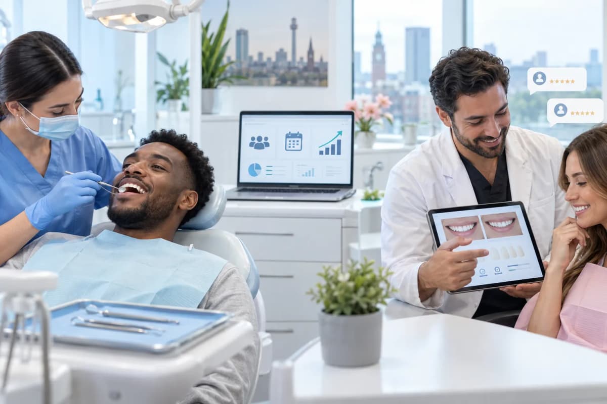 Modern dental clinic showcasing NHS and private cosmetic dentistry treatment options in Birmingham