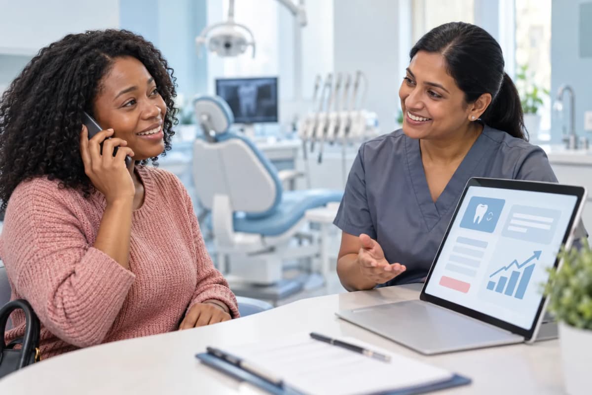 Modern dental office with digital technology representing affordable emergency care options