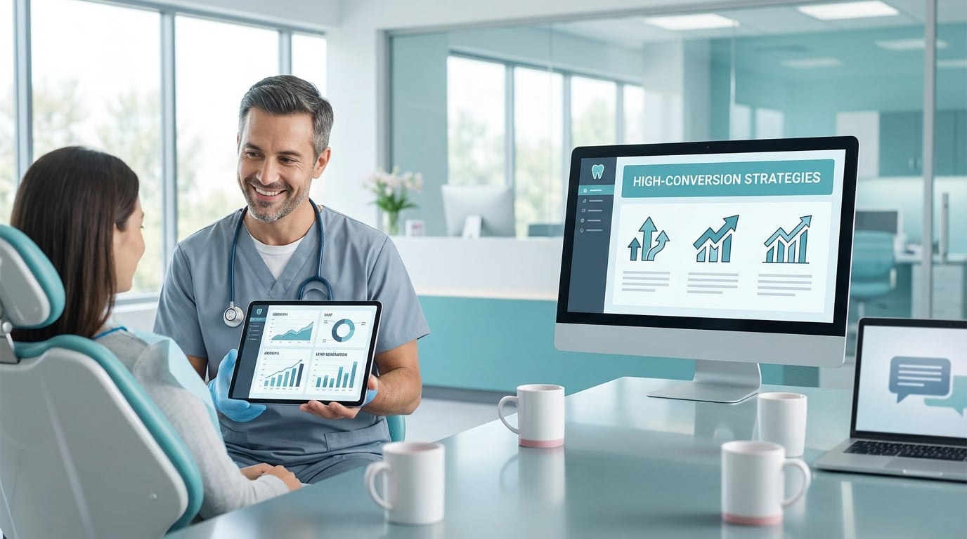 Compare PPC and organic search for Invisalign patients.