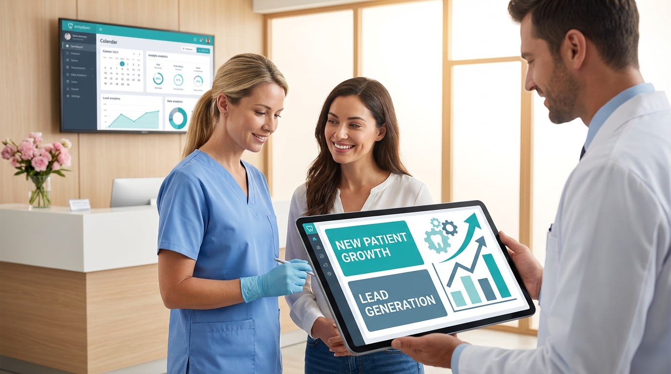 Affordable dental website design for Invisalign promotion.