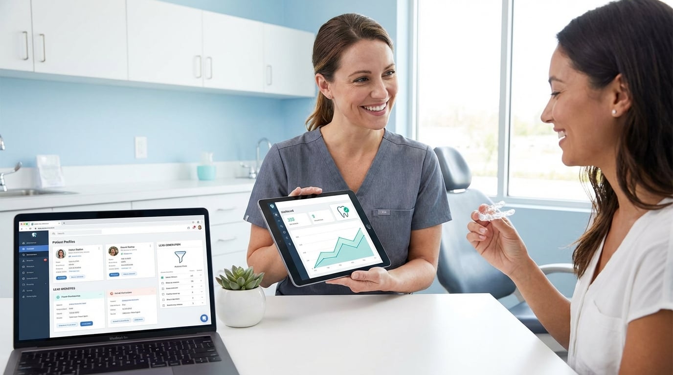 Best CRM-integrated lead gen for Invisalign dentists.