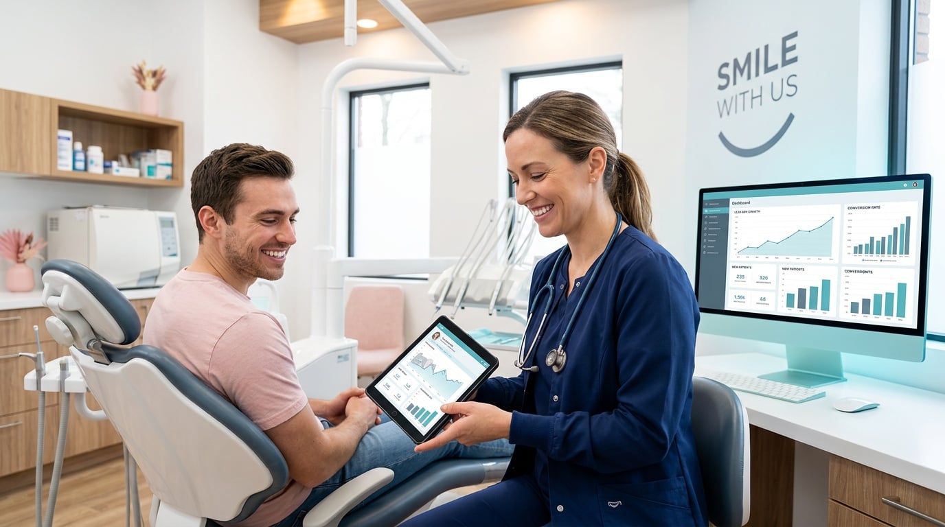 Recommended experience for webmaster in dental marketing.