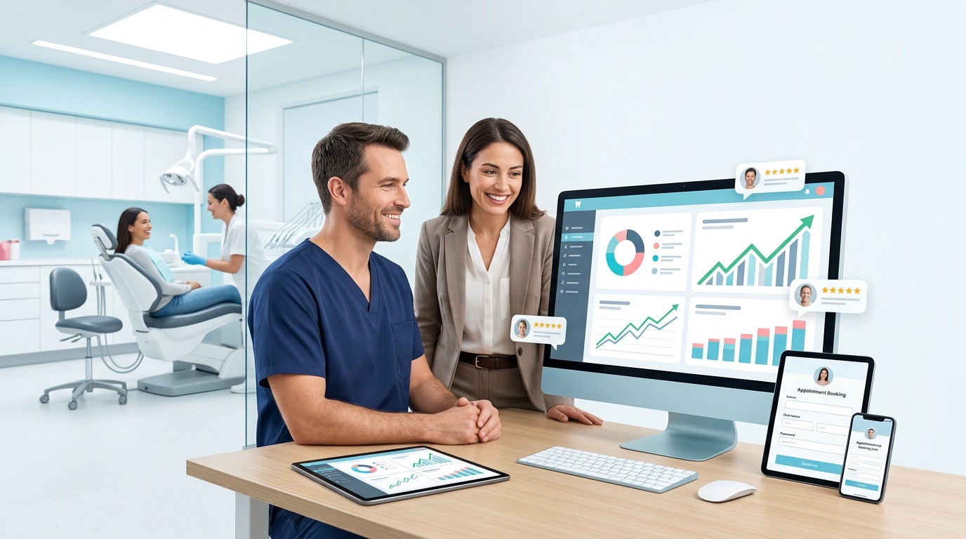 Alternatives to full-time webmaster for dental web pages.